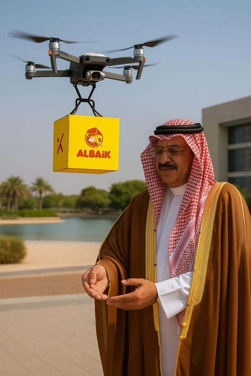 توصيل بطائرة بدون طيار