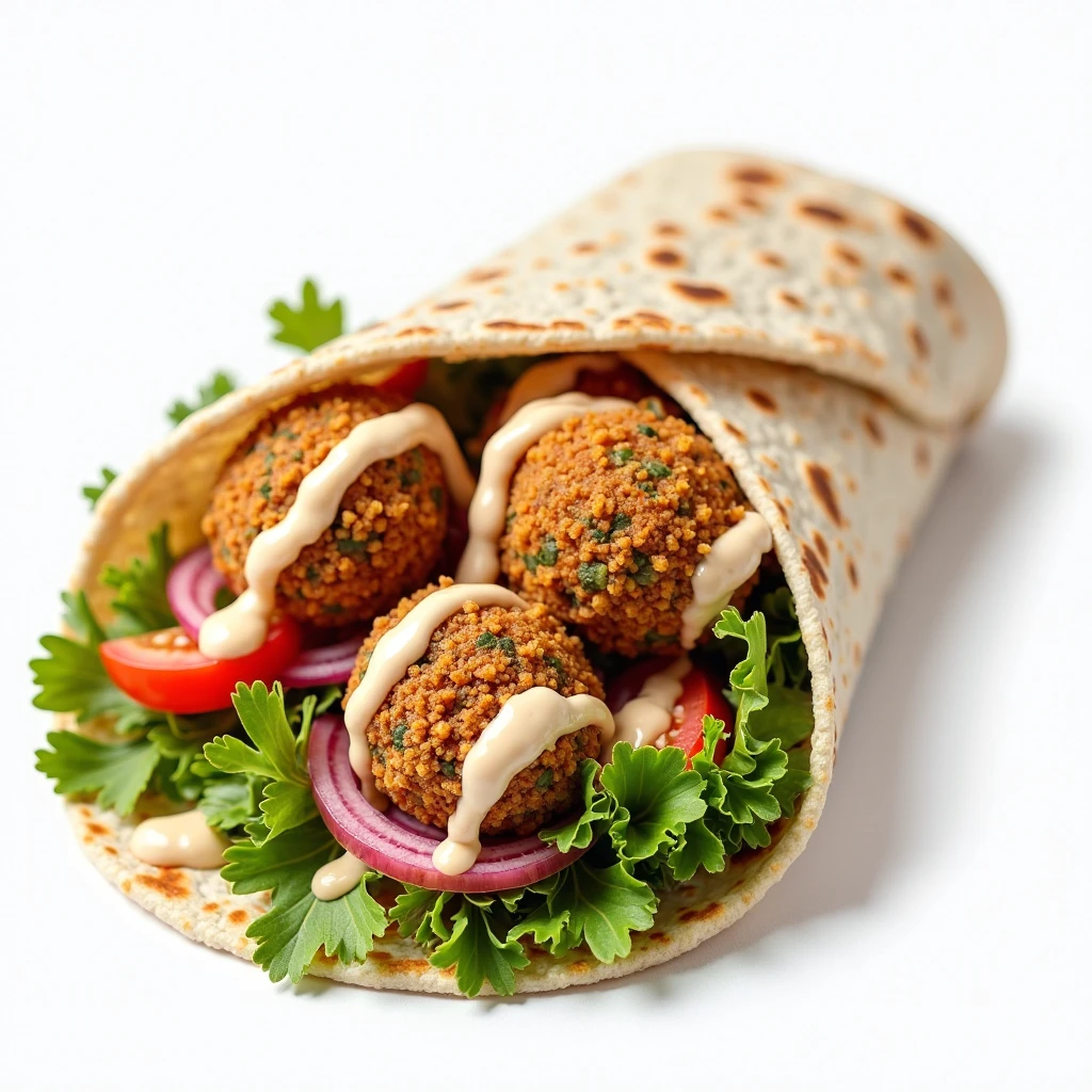 لفافة الفلافل النباتية